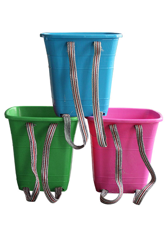 新款可以印字logo簡單圖案塑料背簍